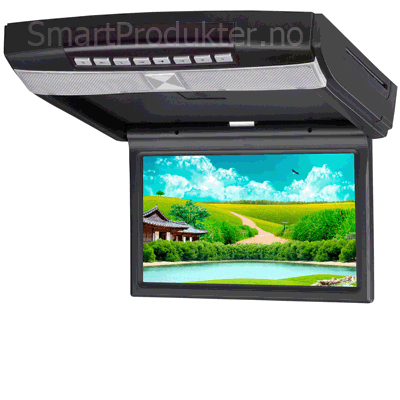 10.1 inc DVD/USB/SD takskjerm for bil - Lyse grå