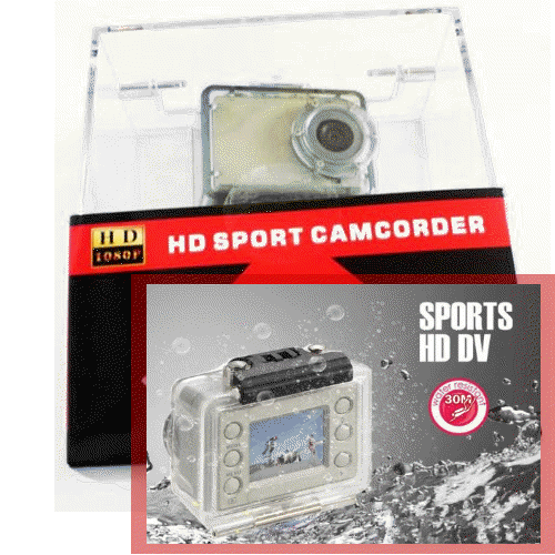 Mini vanntett HD1080P Actionkamera