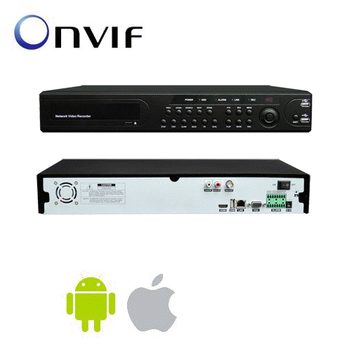 ONVIF NVR 9 kanals HD1080P opptaker