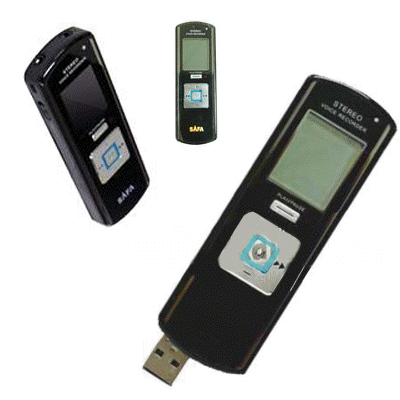 Safa Digital Stereo Diktafon m/USB - 4GB