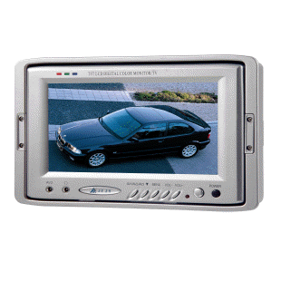 7\" TFT LCD monitor - 2 video innganger