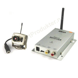 Wireless colormicro camera with receiver