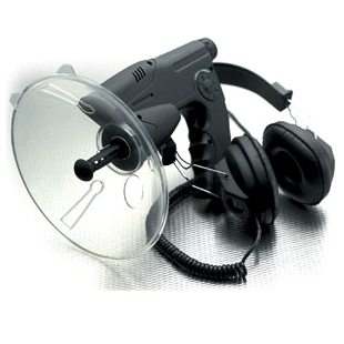 Avstands parabolmikrofon med digital recorder