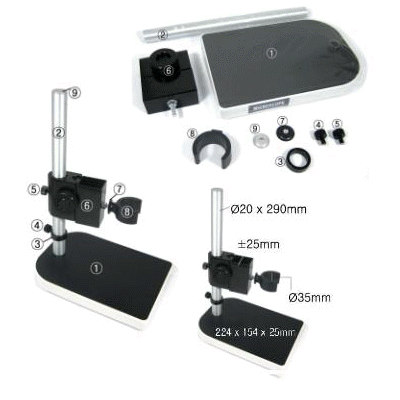 Mikroskop Metalstativ