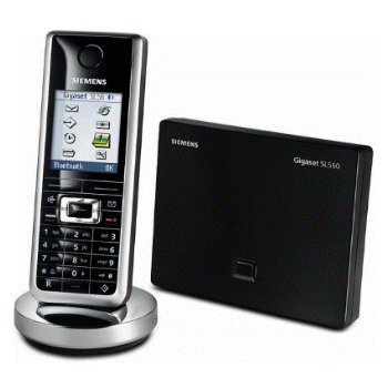 Trådløs telefon med intercom og base